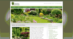 Desktop Screenshot of gartenbau-online.org