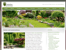 Tablet Screenshot of gartenbau-online.org